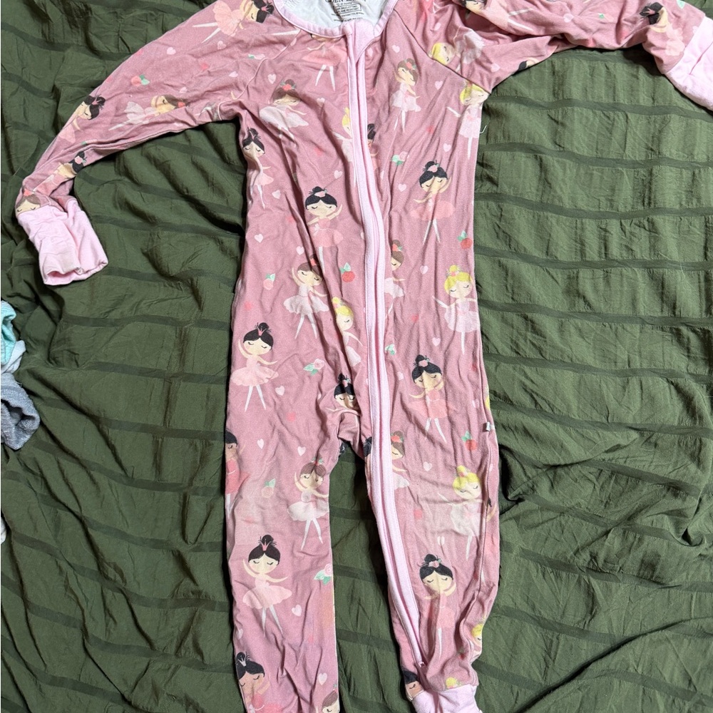 Caden Lane Pink Ballerina Footie